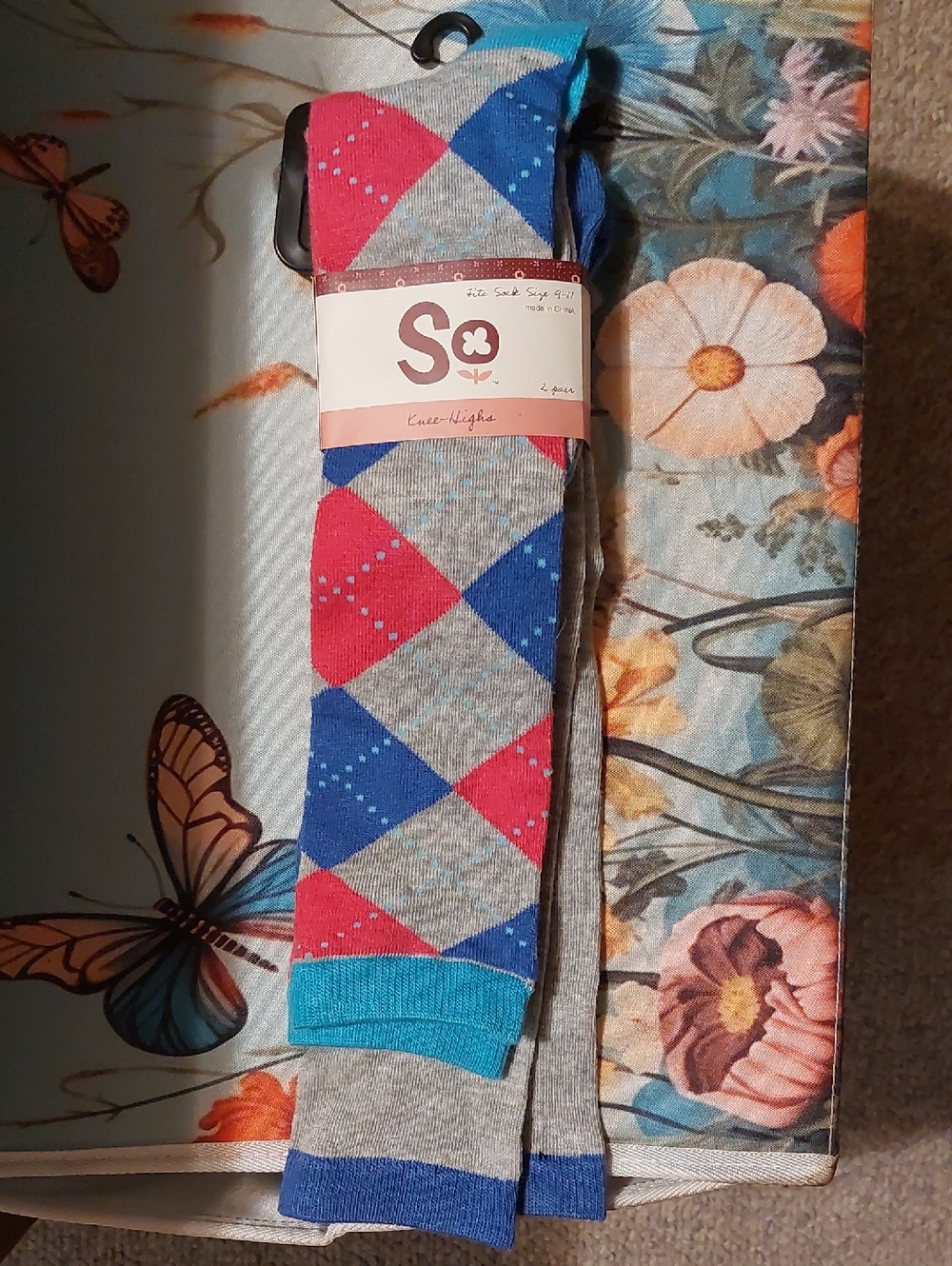 Two Pairs Of Knee High Socks